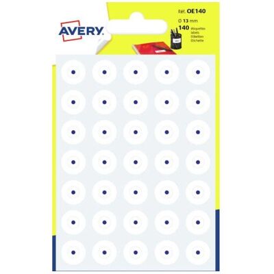 Avery Modell - Kerek Tartós Címkék - 140 db Avery Modell - Kerek Tartós Címkék - 140 db