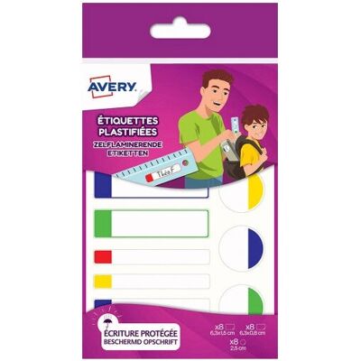 Avery Modelo APBAS24 Etiquetas Autoadhesivas Multicolor Permanentes - Rectángulo Avery Modelo APBAS24 Etiquetas Autoadhesivas Multicolor Permanentes - Rectángulo