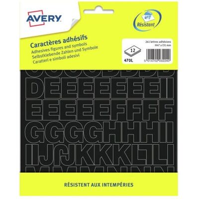 Avery - 470L - 47 mm - Nero - Label Avery - 470L - 47 mm - Nero - Label