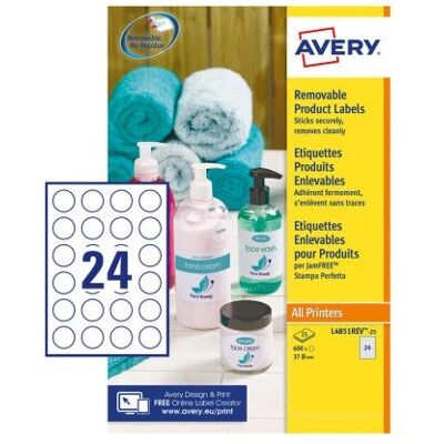 Avery L4851REV-25 Weiß Druckerpapier - A4 210x297mm Avery L4851REV-25 Weiß Druckerpapier - A4 210x297mm