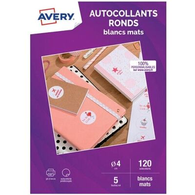Avery C9422M-5 Étiquettes rondes autocollantes - Étiquettes autocollantes - Publicité Avery C9422M-5 Étiquettes rondes autocollantes - Étiquettes autocollantes - Publicité