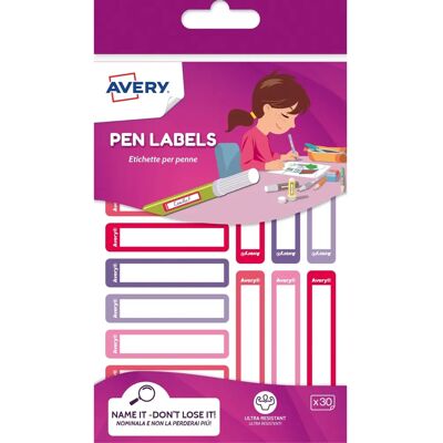 Étiquettes auto-adhésives Avery RESMI30F-UK - Rectangulaires, Rose, Violet, Blanc - 30 pièces Étiquettes auto-adhésives Avery RESMI30F-UK - Rectangulaires, Rose, Violet, Blanc - 30 pièces
