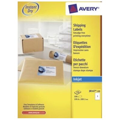 Etiquetas Autoadhesivas Blancas Avery J8167-100 - Etiqueta Etiquetas Autoadhesivas Blancas Avery J8167-100 - Etiqueta