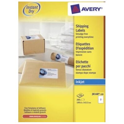 Avery J8168-100 White Self-Adhesive Labels - Labels Avery J8168-100 White Self-Adhesive Labels - Labels