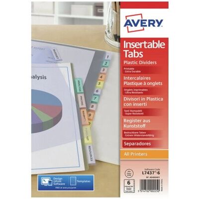 Tiskový papír Avery 05611501 - Různé barvy - A4 Tiskový papír Avery 05611501 - Různé barvy - A4