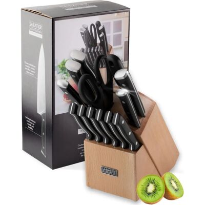 Sabatier - Professional - 13pc - Beech Wood - Knife Set Sabatier - Professional - 13pc - Beech Wood - Knife Set