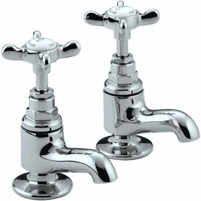 Bristan - 1901 Edwardian Chrome - Vanity - Pillar Taps - basin taps Bristan - 1901 Edwardian Chrome - Vanity - Pillar Taps - basin taps
