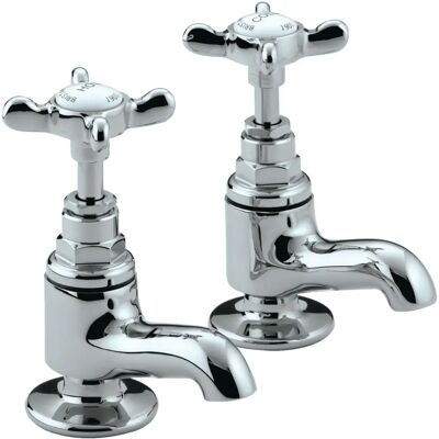 Bristan - 1901 Edwardian Chrome - Vanity - Pillar Taps - basin taps Bristan - 1901 Edwardian Chrome - Vanity - Pillar Taps - basin taps