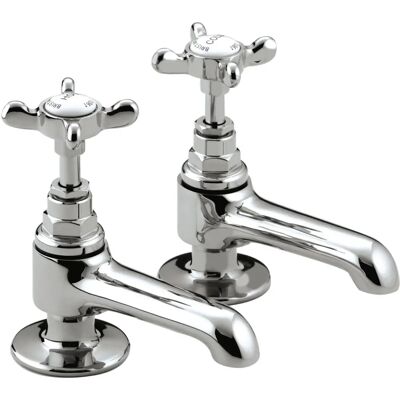Bristan N 1/2 C CD 1901 Basin Pillar Taps - Bathroom Fixtures Bristan N 1/2 C CD 1901 Basin Pillar Taps - Bathroom Fixtures