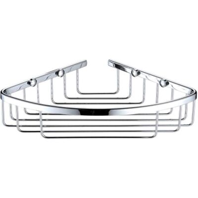 Bristan Model Bask04 C - Corner Fixed Wire Basket - Chrome Bristan Model Bask04 C - Corner Fixed Wire Basket - Chrome