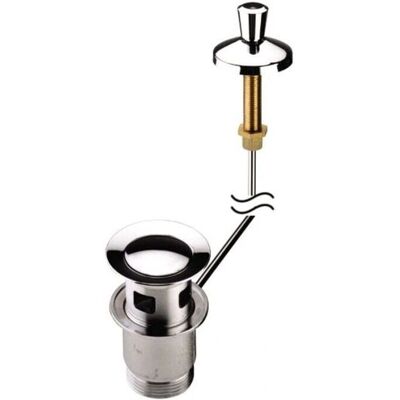 BRISTAN BASIN13 C - Scarico lavabo rotondo con pulsante - Scarico lavabo BRISTAN BASIN13 C - Scarico lavabo rotondo con pulsante - Scarico lavabo
