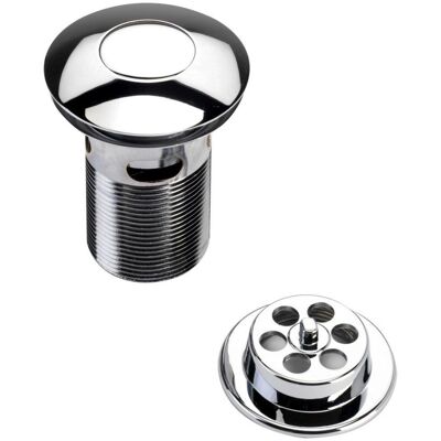 Bristan W BATH05 C Round Push Button Bath Waste - Bath Waste Bristan W BATH05 C Round Push Button Bath Waste - Bath Waste