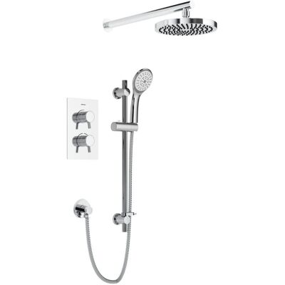 Bristan Prism Thermostatischer Duschmischer - Verdeckter Ventil, Feste & Handbrause Bristan Prism Thermostatischer Duschmischer - Verdeckter Ventil, Feste & Handbrause