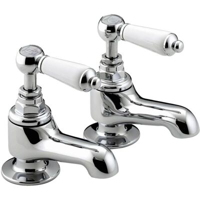 Bristan RS2 3/4 C Renaissance - Cromo - Coppia - Rubinetti da bagno a colonna Bristan RS2 3/4 C Renaissance - Cromo - Coppia - Rubinetti da bagno a colonna