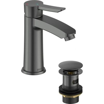 Miscelatore lavabo Eco Start Apelo di Bristan - Ecologico, Scarico con clic, Metallo Miscelatore lavabo Eco Start Apelo di Bristan - Ecologico, Scarico con clic, Metallo