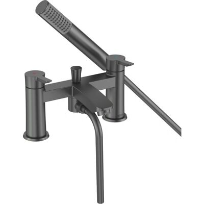 Bristan - Apelo - Gun Metal Grey - Deck Mounted - Bath Shower Mixer Bristan - Apelo - Gun Metal Grey - Deck Mounted - Bath Shower Mixer