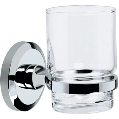 Bristan Solo Toothbrush & Tumbler Holder - Chrome - Bathroom Accessory Bristan Solo Toothbrush & Tumbler Holder - Chrome - Bathroom Accessory