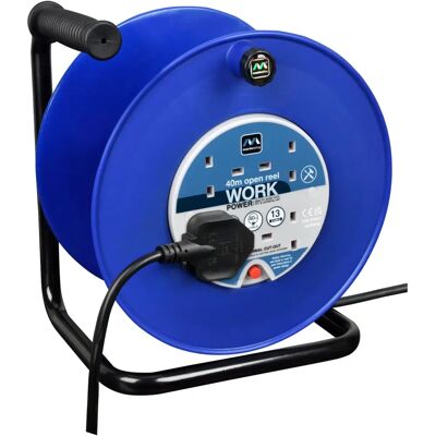Masterplug - Four Socket Open Reel - 40m - Extension Lead Masterplug - Four Socket Open Reel - 40m - Extension Lead