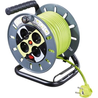 Prolongateur Goobay 61268 - 25m, 4 prises, Gris - Publicité Prolongateur Goobay 61268 - 25m, 4 prises, Gris - Publicité