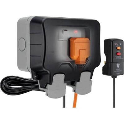 British General Bg Wp22kit/3 Weatherproof Outdoor Mains Socket Power Kit & Rcd Protected Plug - Outdoor mains socket British General Bg Wp22kit/3 Weatherproof Outdoor Mains Socket Power Kit & Rcd Protected Plug - Outdoor mains socket