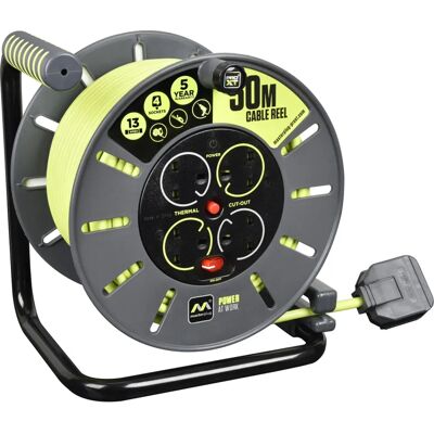 Masterplug PRO-XT Open Cable Reel 240V 13A 50m Masterplug PRO-XT Open Cable Reel 240V 13A 50m
