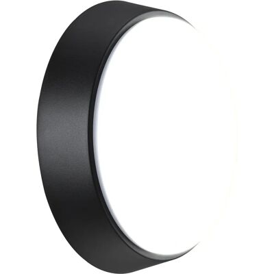 Luceco EBER10S40-01 Eco Runde Wandlampe LED - LED Wandlampe mit Gehäuse in Schwarz und Weiß Luceco EBER10S40-01 Eco Runde Wandlampe LED - LED Wandlampe mit Gehäuse in Schwarz und Weiß