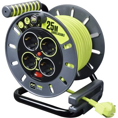 Estensione Luceco - 25m, 4 Prese, 3000W, Uso Interno Estensione Luceco - 25m, 4 Prese, 3000W, Uso Interno