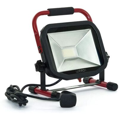 Luceco Compact LED Work Light - 38W, Red & Black - Work Light Luceco Compact LED Work Light - 38W, Red & Black - Work Light
