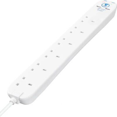 Masterplug - SRGU6210N-MP - 6 sockets - Surge Extension Lead Masterplug - SRGU6210N-MP - 6 sockets - Surge Extension Lead