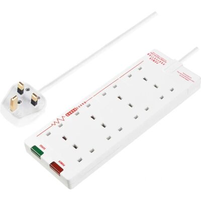 Masterplug 2m Eight Socket Surge Protected Extension Lead Masterplug 2m Eight Socket Surge Protected Extension Lead