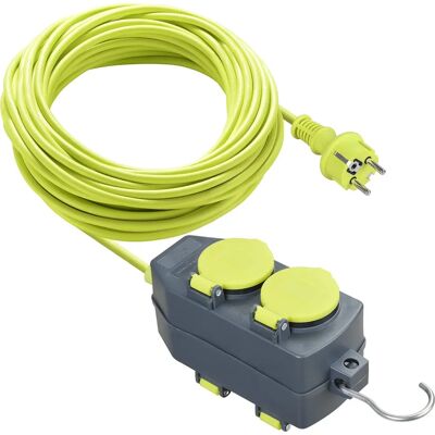 Luceco Prolunga 4 Prese - 15m - IP44 - Verde Luceco Prolunga 4 Prese - 15m - IP44 - Verde