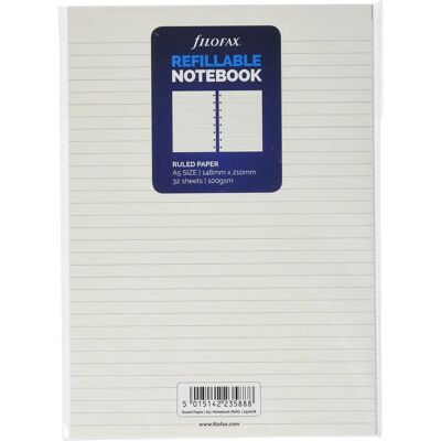 Filofax Weiß A5 Notizbuch Nachfüllpack - Geliniert Filofax Weiß A5 Notizbuch Nachfüllpack - Geliniert