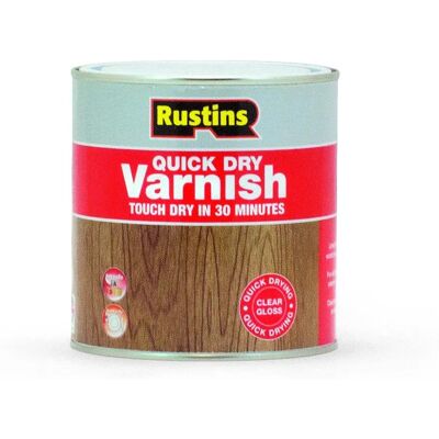 Rustins Rustins AVGC1000 Barniz de Secado Rápido Brillo Transparente - 1 Litro Rustins Rustins AVGC1000 Barniz de Secado Rápido Brillo Transparente - 1 Litro