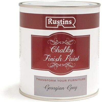 Peinture à la finition chalky gris géorgien Rustins 500ml - Meubles et murs - Publicité Peinture à la finition chalky gris géorgien Rustins 500ml - Meubles et murs - Publicité