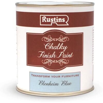 Peinture finition chalky bleue Blenheim de Rustins - Peinture - Publicité Peinture finition chalky bleue Blenheim de Rustins - Peinture - Publicité
