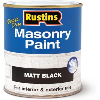 Rustins Rustins Masonry Paint Black - Masonry Paint Rustins Rustins Masonry Paint Black - Masonry Paint