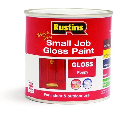 Peinture Brillante à Séchage Rapide Rustins Poppy 250ml - Petits Travaux - Publicité Peinture Brillante à Séchage Rapide Rustins Poppy 250ml - Petits Travaux - Publicité