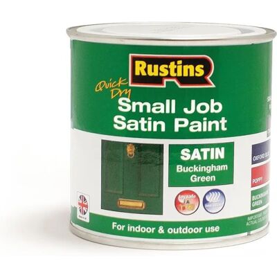 Peinture satinée Buckingham Green de Rustins - Petit travail 250ml - Publicité Peinture satinée Buckingham Green de Rustins - Petit travail 250ml - Publicité