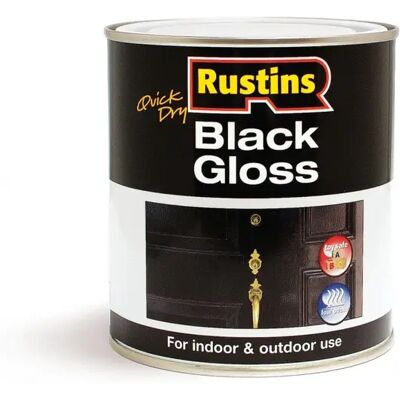 Rustins Rustins Black Gloss - 500ml Paint Rustins Rustins Black Gloss - 500ml Paint