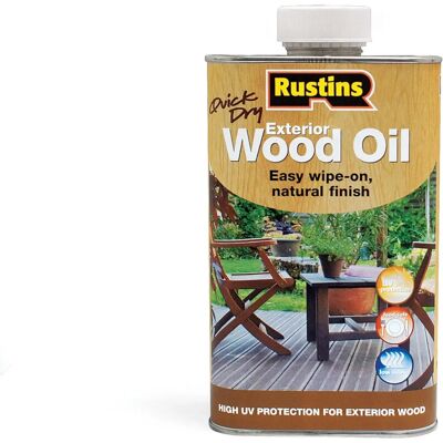 Rustins Rustins Huile Extérieure pour Bois 500ml - Huile pour Bois Extérieur - Publicité Rustins Rustins Huile Extérieure pour Bois 500ml - Huile pour Bois Extérieur - Publicité