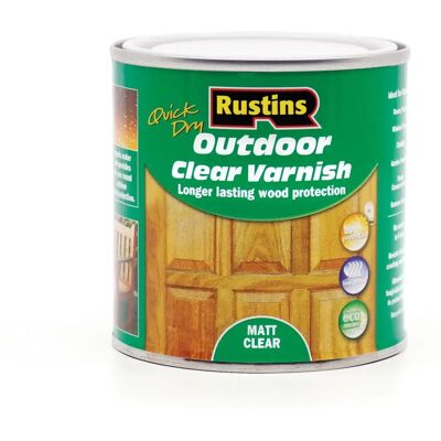 Rustins - Quick Dry Outdoor Varnish Matt - Clear Rustins - Quick Dry Outdoor Varnish Matt - Clear