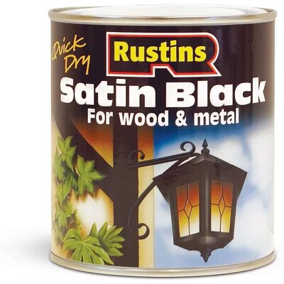 Peinture Satin Noire Rustins - 500ml - Séchage Rapide, Finition Satinée - Intérieur/Extérieur - Publicité Peinture Satin Noire Rustins - 500ml - Séchage Rapide, Finition Satinée - Intérieur/Extérieur - Publicité