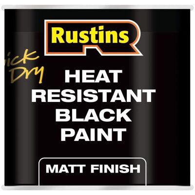 Peinture résistante à la chaleur Rustins HRMB250 250ml - Noir - Publicité Peinture résistante à la chaleur Rustins HRMB250 250ml - Noir - Publicité