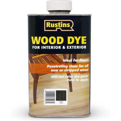 Rustins Rustins WDEB1000 Ebony Wood Dye - Wood Dye Rustins Rustins WDEB1000 Ebony Wood Dye - Wood Dye