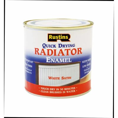 Rustins Rusts250 White Radiator Enamel Paint - 250ml Rustins Rusts250 White Radiator Enamel Paint - 250ml