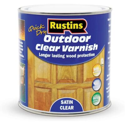Rustins EAVS1000 Barniz Satín - Protección Exterior - Barniz Rustins EAVS1000 Barniz Satín - Protección Exterior - Barniz