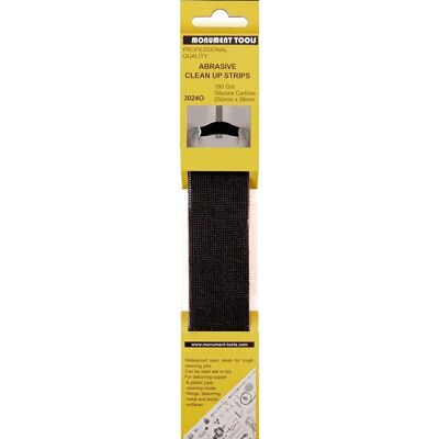 Monument 3024O Bandes abrasives - Nettoyage de métal et tuyaux - Publicité Monument 3024O Bandes abrasives - Nettoyage de métal et tuyaux - Publicité