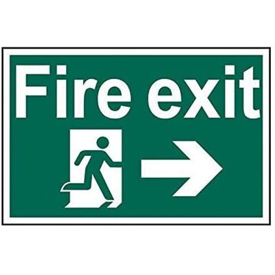 Scan Signalisation de Sortie de Incendie PVC 200x300mm - Sortie de Incendie - Publicité Scan Signalisation de Sortie de Incendie PVC 200x300mm - Sortie de Incendie - Publicité