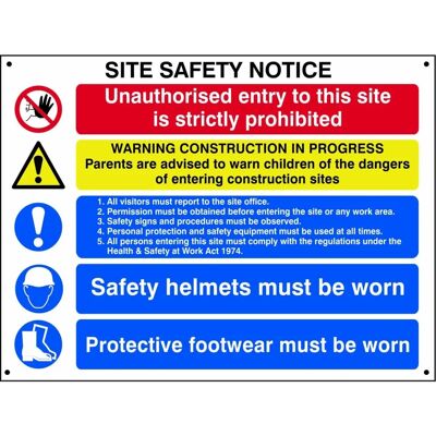 Scan SCA4550 - Safety Notice 800x600mm Scan SCA4550 - Safety Notice 800x600mm