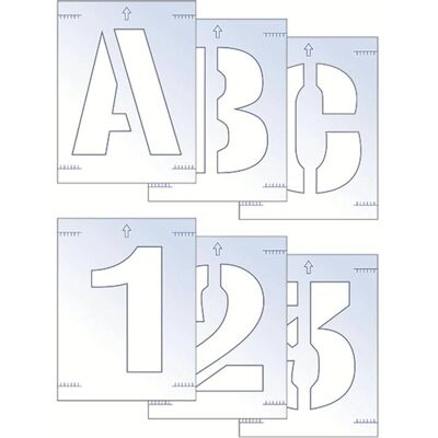 Scan Letter & Number Stencil Kit - 100mm Scan Letter & Number Stencil Kit - 100mm